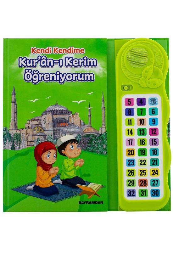 Kendi Kendime 10 Saat'de Kuran Öğreniyorum Sesli cihazlı kitap Yeşil